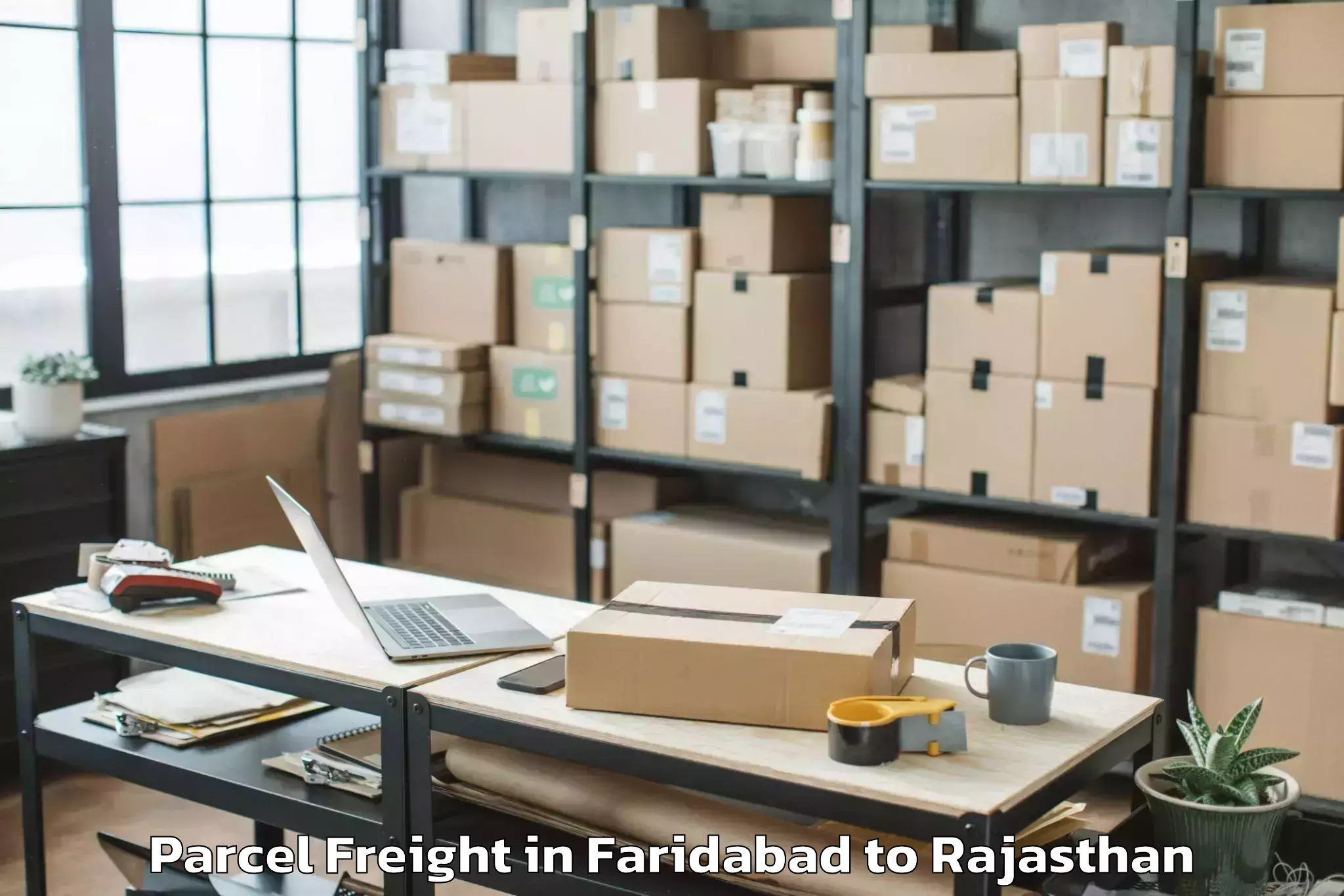 Faridabad to Mohanlal Sukhadia University U Parcel Freight